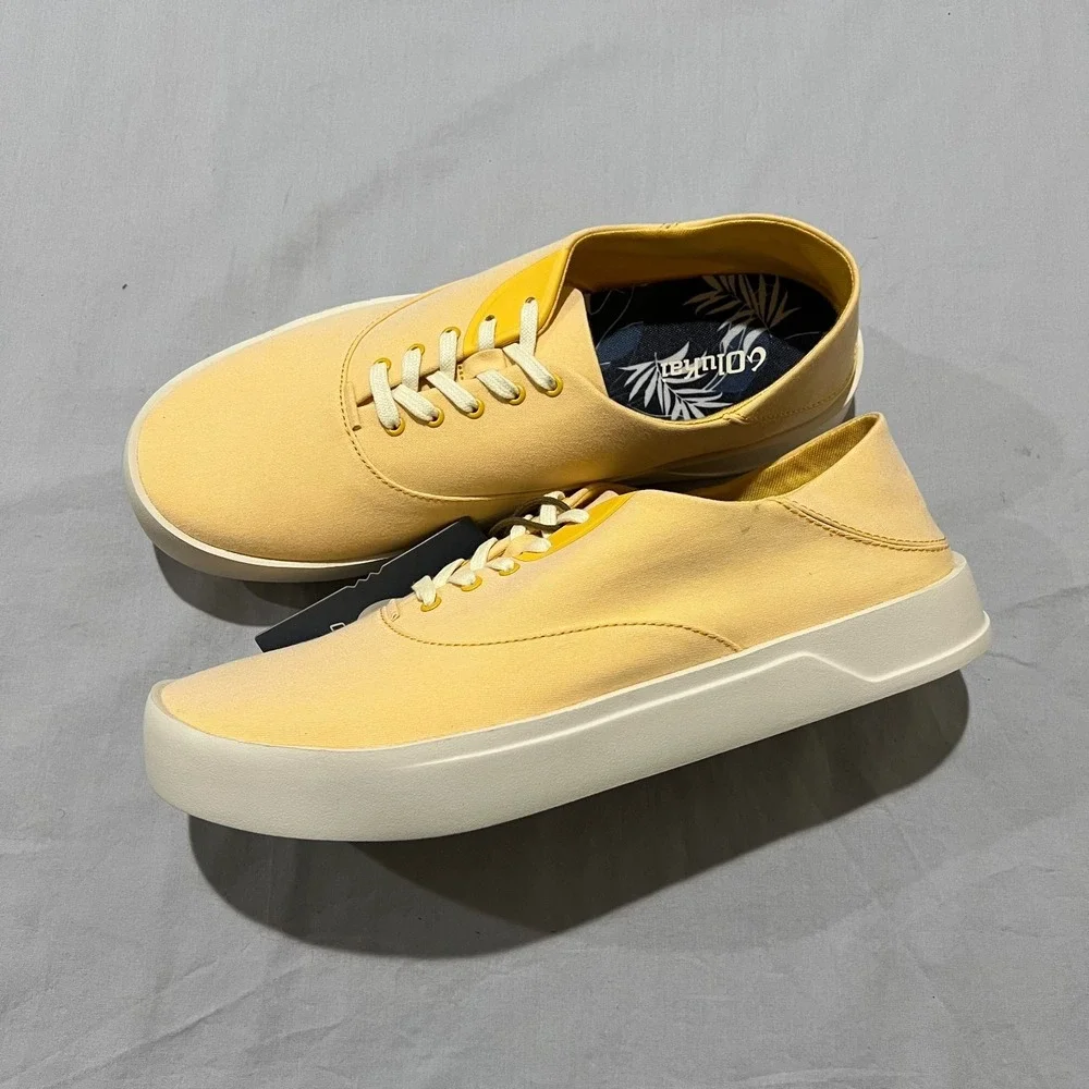 NWT Olukai Mens Solar Glow Canvas Lace Up Tradewind Casual Sneaker Shoes Size 11